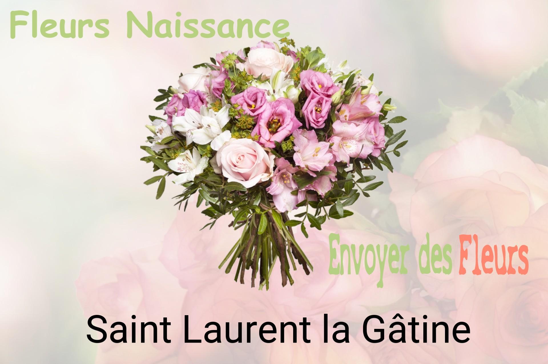 Bouquet de fleurs de naissance livré à Saint-Laurent-la-Gâtine